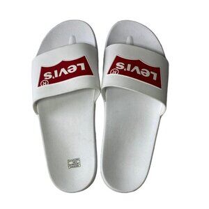 LEVI'S, Synthetic sandals, for men, White, size 12. NWOT.